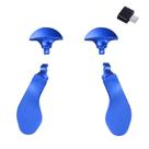 4 peças de palhetas traseiras de metal para PS5 DualSense Edge azul