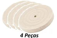 4 PEÇAS de Roda De Pano útil Mod. Disco Acessório P Moto Esmeril 4 Pol.