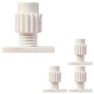 4 Peças - Distanciador Branco Para Corrediça Regulagem 25 A 35mm
