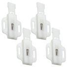 4 Peças - Guia Com Mola Superior Para Guarda Roupas / Armário