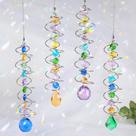 4 peças GWAHSA Spiral Tail Crystal Sun Catchers 47 cm