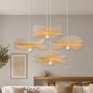 4 Pendente Boho Fibra Natural Bambu Lanchonete Nat64 + Led 4 Pendente Boho Fibra Natural Bambu Lanchonete Nat64 + Led