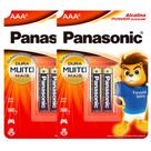 4 Pilhas Alcalinas Aaa Panasonic (2 Cart)