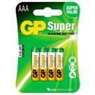 4 Pilhas GP Batteries Super Alcalina AAA 1.5V - 24A-C4