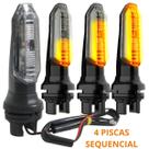4 piscas led setas sequencial moto p27s stallion soquete modelo estilo coxim original das novas honda twister xre