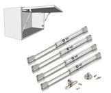 4 Pistão A Gás P/ Porta Basculante 100n Abre P/ Cima 4 Pistão A Gás P/ Porta Basculante 100n Abre P/ Cima
