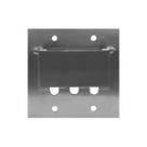 4 Placa De Piso 4x4 Aluminio 3 Rj45/rj11 - Stamplac