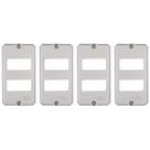 4 Placas De Alumínio Polido Para Condulete 3/4 Tramontina