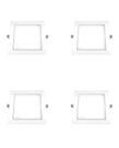 4 Plafon Ourolux Embutir 18w Biv 2700k Quadrado 4 Plafon Ourolux Embutir 18w Biv 2700k Quadrado