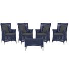 4 Poltronas e 1 Mesa Igapó em Alumínio Pintura Fendi Corda Náutica Estofado 11 4 Poltronas e 1 Mesa Igapó em Alumínio Pintura Fendi Corda Náutica Estofado 11