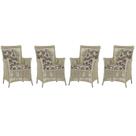 4 Poltronas Igapó Alumínio Micro Pintura Fendi Corda Náutica Estofado 6 4 Poltronas Igapó Alumínio Micro Pintura Fendi Corda Náutica Estofado 6