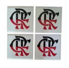 4 Porta Copo Quadrado Flamengo Personalizado Estilo Presente