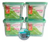 4 Pote Hermético Para Mantimentos Trava Freshy Sanremo 770ml
