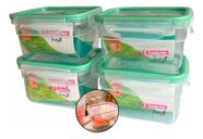 4 Pote Multiuso Freshy Plástico Freezer Sanremo Sr1762 537ml 4 Pote Multiuso Freshy Plástico Freezer Sanremo Sr1762 537ml