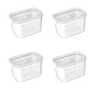 4 Pote Slim Hermetico C/ Trava Cesto Multiuso 1780ml 4 Pote Slim Hermetico C/ Trava Cesto Multiuso 1780ml