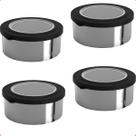4 Potes para Alimentos 700 ml Metallic Redondo C/Tampa 4 Potes para Alimentos 700 ml Metallic Redondo C/Tampa
