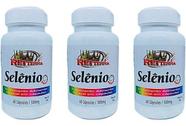4 Potes Vitamina Selênio 60 Cápsulas 500mg