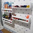 4 Prateleira 60cm livro infantil revistas e brinquedos, mdf branco