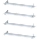 4 Prateleiras Suspensa Estilo Industrial Madeira 50cm FS B 4 Prateleiras Suspensa Estilo Industrial Madeira 50cm FS B