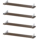 4 Prateleiras Suspensa Estilo Industrial Madeira 50cm FS BM 4 Prateleiras Suspensa Estilo Industrial Madeira 50cm FS BM