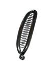 4 Presilhas De Cabelo Preta Estilo Banana Com Pente 15cm