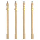4 Prolongador Extensão Rígida Metal 125mm Bico De Roda