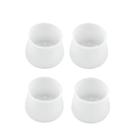 4 Protetores Silicone Cadeira Mesa Cama Redondo Transparente
