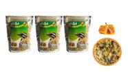 4 Rações / Pássaro Tico-Tico Tico Rei Cravinha Farinhada Mel 500g