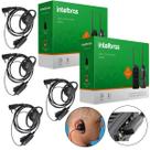 4 Rádios Comunicadores Intelbras RC3002 G2 E 4 Fones Tipo D Resistente