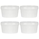 4 Ramekin de Porcelana Classic Branco 6cm x 4cm Lyor 4 Ramekin de Porcelana Classic Branco 6cm x 4cm Lyor