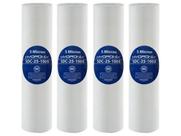 4 Refil Cartucho Polipropileno 10x2.1/2 Hydronix 5 Micras