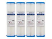4 Refil Plissado Hydronix Cavalete Lavável 10" 50 Micras