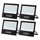 4 Refletor Led 100w Holofote Bivolt 6500k Luz Taschibra