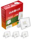 4 Refletor Projetor Led Branco 10w Cor da Luz Branco Frio 6500K Bivolt Ourolux