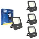 4 Refletores Led Essential 30w Philips Bivolt 3000k Ip65