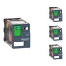 4 Relé Miniatura 24V Schneider 4C/O 6A 24VCC RXM4AB1BD