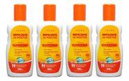 4 Repelentes Anti Mosquitos Base Icaridina Free Inset 100ml
