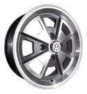 4 Rodas aro 15 Fusca Porsche Grafite diamantada