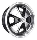 4 Rodas aro 15 Fusca Porsche Preta diamantada