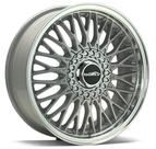 4 RODAS BAR MODELO BALLINA / ARO 17X6 / (4X98) ET38 Cor:Prata Diamantada