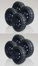 4 Rodas Grossas Borracha P/ Carrinho 15cm Suporte 200kg 4 Rodas Grossas Borracha P/ Carrinho 15cm Suporte 200kg