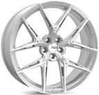 4 RODAS RAW DIAMOND / ARO 18X8 (5X112) ET40 cor:Prata Diamantada