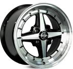 4 RODAS RAW MODELO WORK EQUIP 01 / ARO 15X7 / (4X100) ET30 cor:Preta Diamantada 4 RODAS RAW MODELO WORK EQUIP 01 / ARO 15X7 / (4X100) ET30 cor:Preta Diamantada
