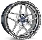 4 RODAS RAW PENTAGON / ARO 15X7 (4X100) ET35 cor:Preta Diamantada