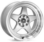 4 RODAS RAW SPI-5116 / ARO 15X8 (4X108) ET20 cor:Prata Diamantada