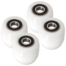 4 Rodas Tandem 80x70mm Eixo 3/4" Dianteira Compatível Com TM2500 e Semelhantes Rolamento 6204-2RS