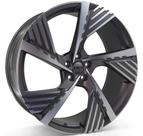 4 RODAS ZEUS IMP MODELO AUDI RS6 / ARO 22X9,5 (5X112) ET45 cor:Grafite Diamantada