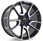 4 RODAS ZEUS MODELO MERCEDES / ARO 19 2 TALAS (5X112)ET30/35 cor:Preta Diamantada