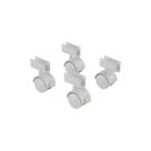 4 Rodinha para Berço Rodízio Roda Chapa U 15mm 100kg 4 Rodinha para Berço Rodízio Roda Chapa U 15mm 100kg