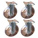 4 Rodizio Rodinha Roda Fixo Gel 75mm Sem Freio Anti Risco 50kg FLAP 310 GEL Schioppa